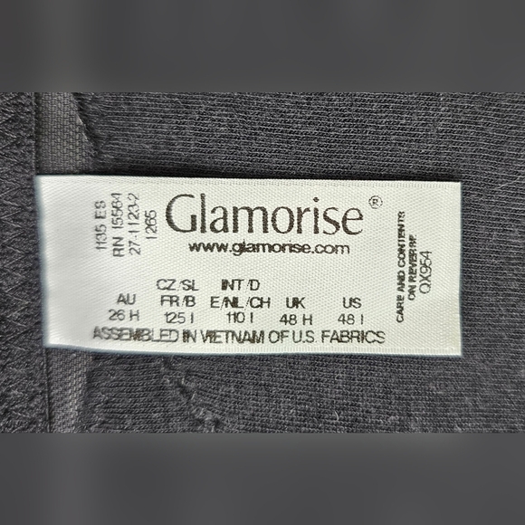 Glamorise MagicLift Front-Closure Posture Back Bra 48I Black - Picture 8 of 8